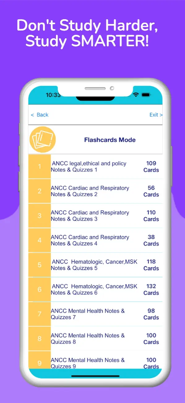 Screenshot #2 pour ANCC Test Bank  & Study Notes
