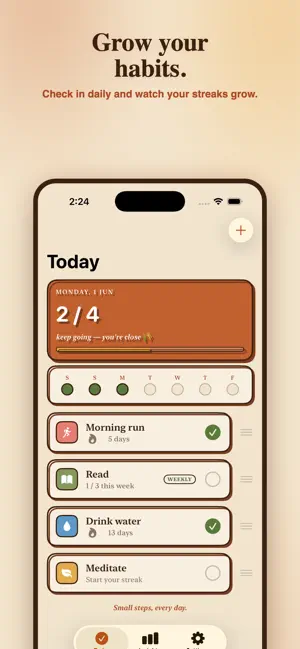 Tillow: Habit & Streak Tracker screenshot 1