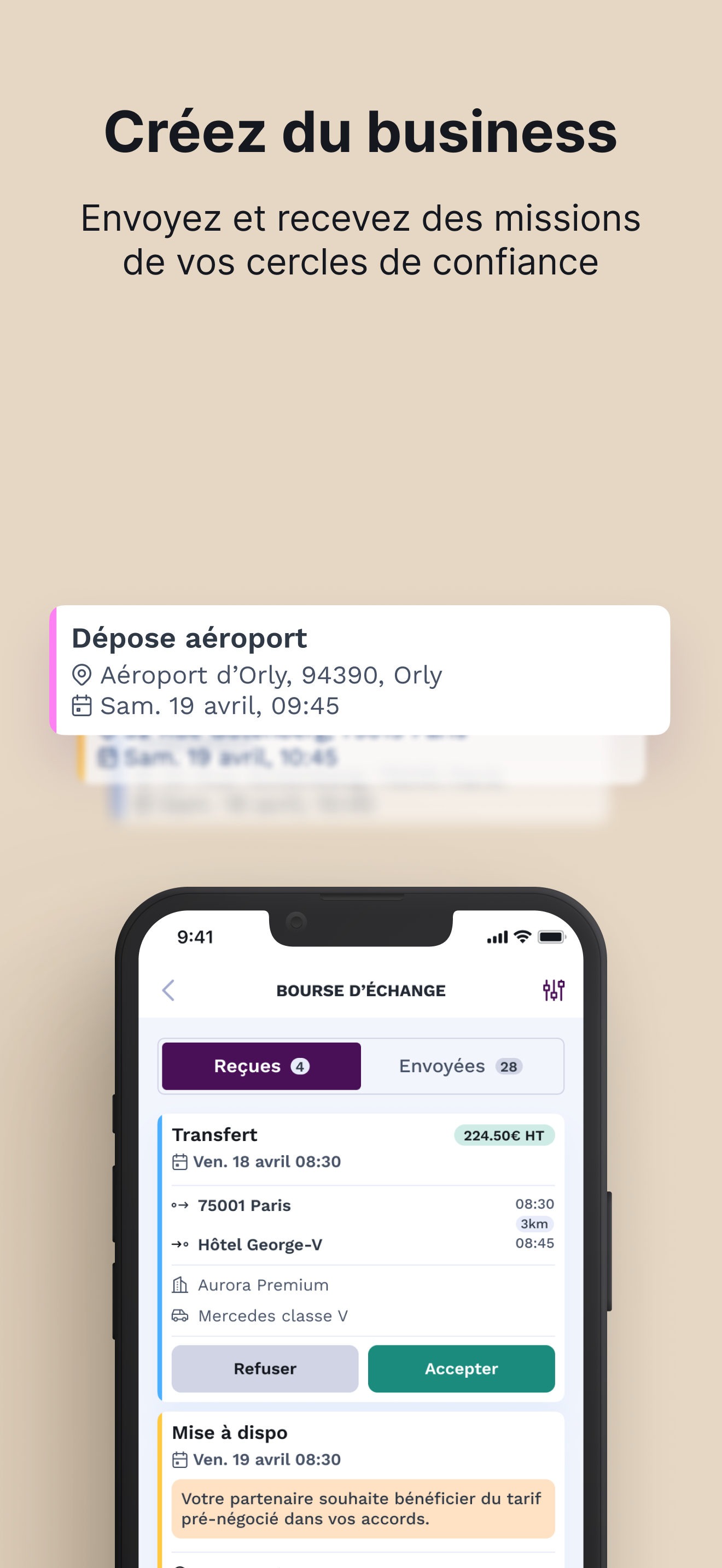 WAY-Partner : Appli chauffeur