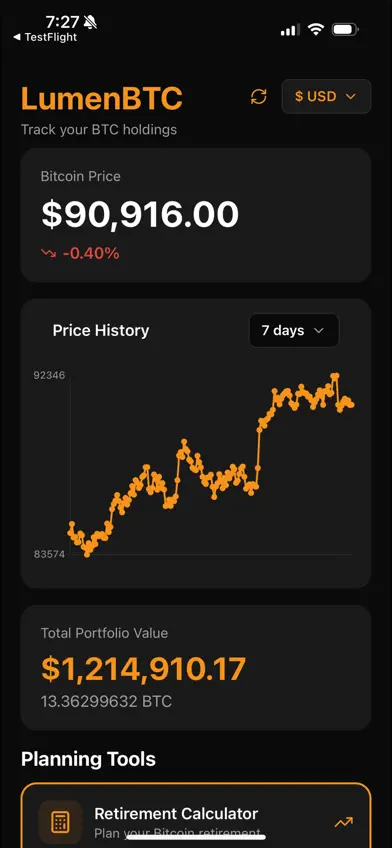 LumenBTC screenshot 1