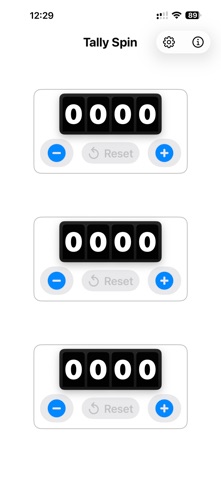 Tally Spin iPhone screenshot