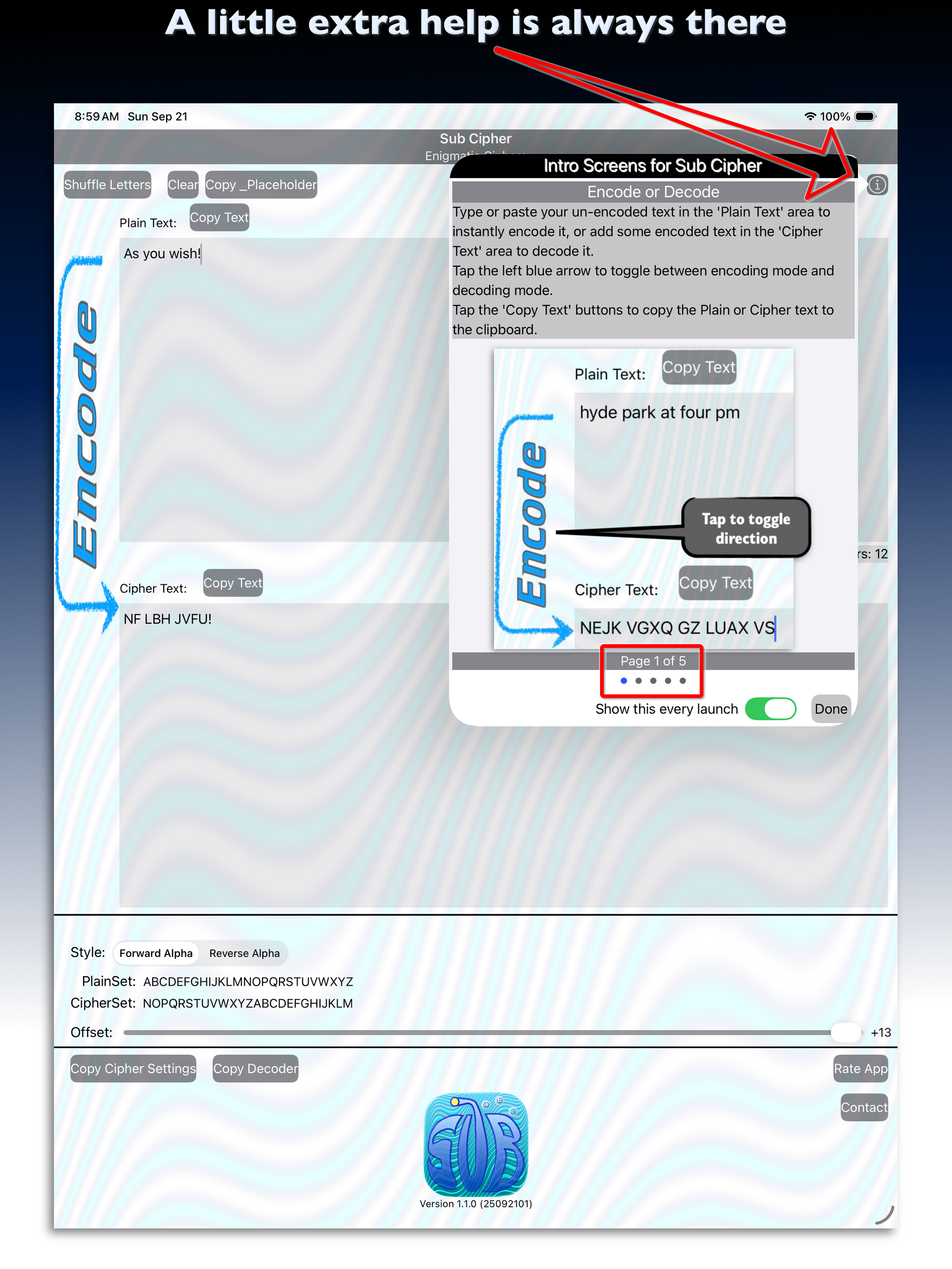Sub Cipher screenshot 11