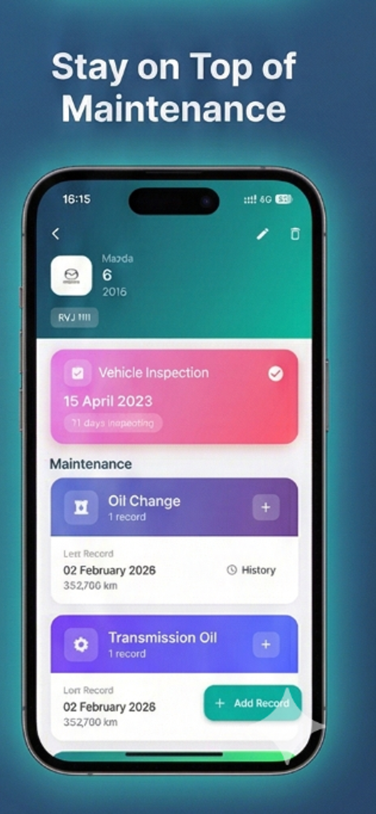 CarIO - Maintenance App