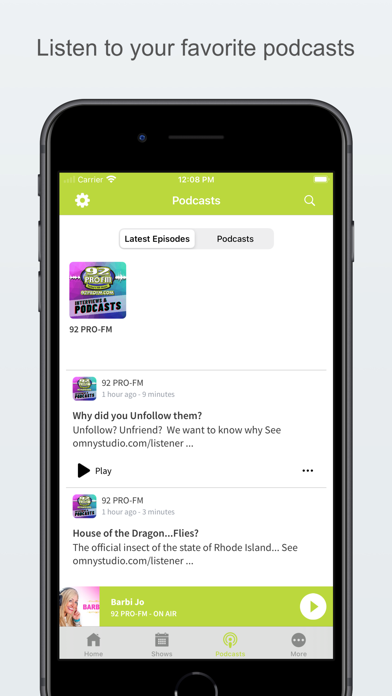 92 PRO-FM Screenshot