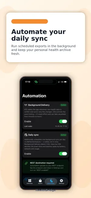HealthBridge Exporter screenshot 1