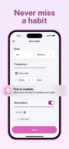 Habit Tracking & Goals Screenshot 4 of 5