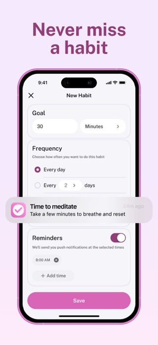 Habit Tracking & Goals Screenshot 4 of 5