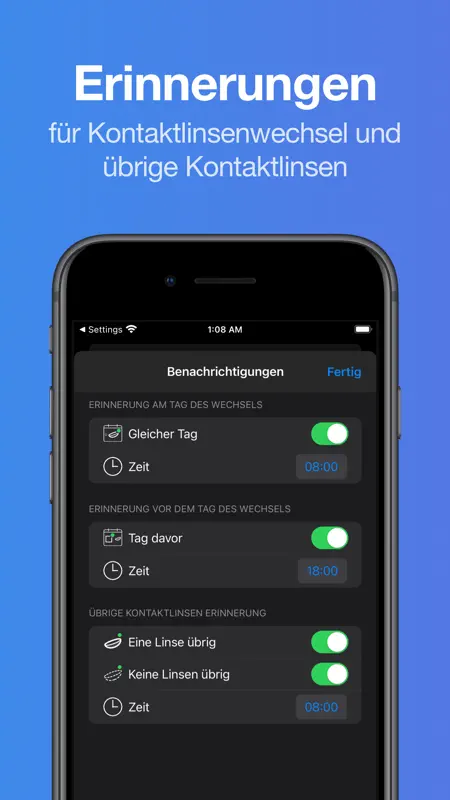 Lensy - Kontaktlinsen Tracker screenshot 4 of 7