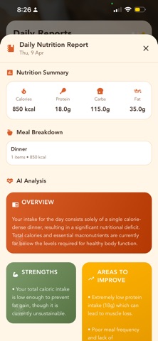 CaloriAI by Aigility Screenshot 5 of 7