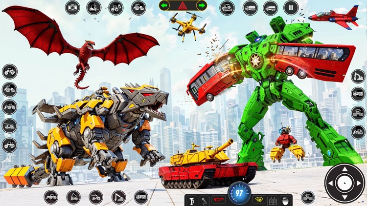 Jet Transform Robot Car Games screenshot-5