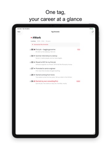 Life Tyde: Life Timeline iPad screenshot