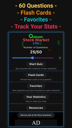 Quizuon: Stock Market - Lite screenshot 1