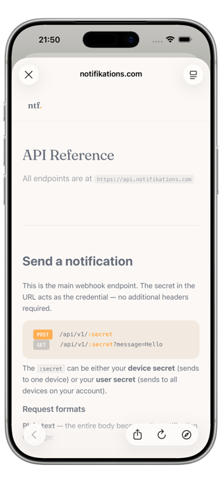 Notifikations Screenshot 4 of 4