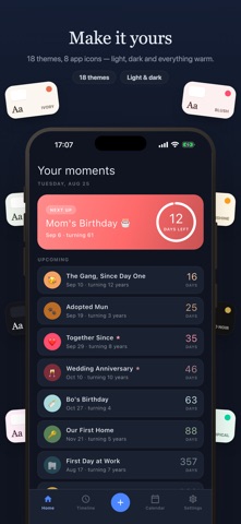 Memento: Anniversary Tracker Screenshot 6 of 6