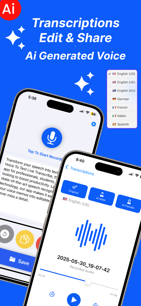 Voice To Text  Live Transcribe screenshot 1