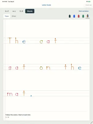 Letter Grade Writing screenshot 4