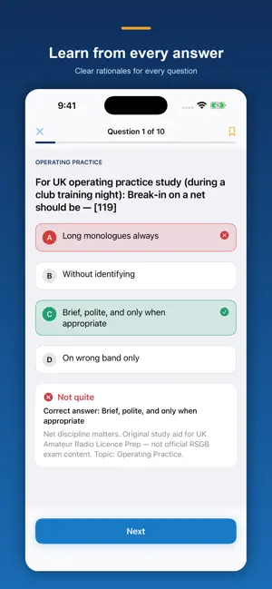 UK Amateur Radio Prep screenshot 2