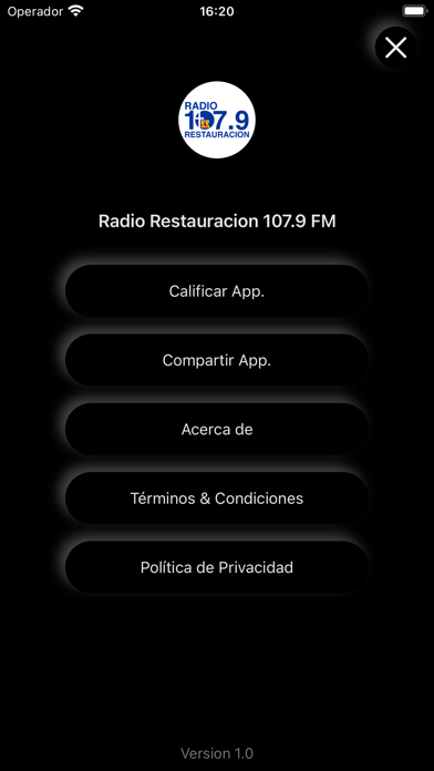 Radio Restauracion 107.9 FM Screenshot