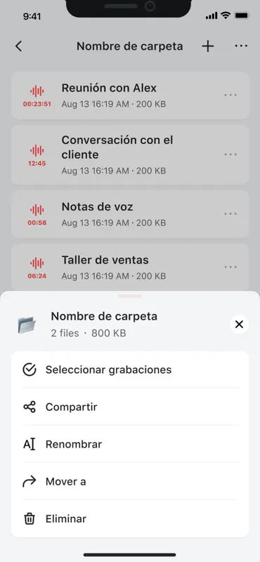 Grabadora de Voz: Grabar Audio screenshot 6 of 6