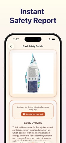 Pet Food Safety Scanner iPhone screenshot