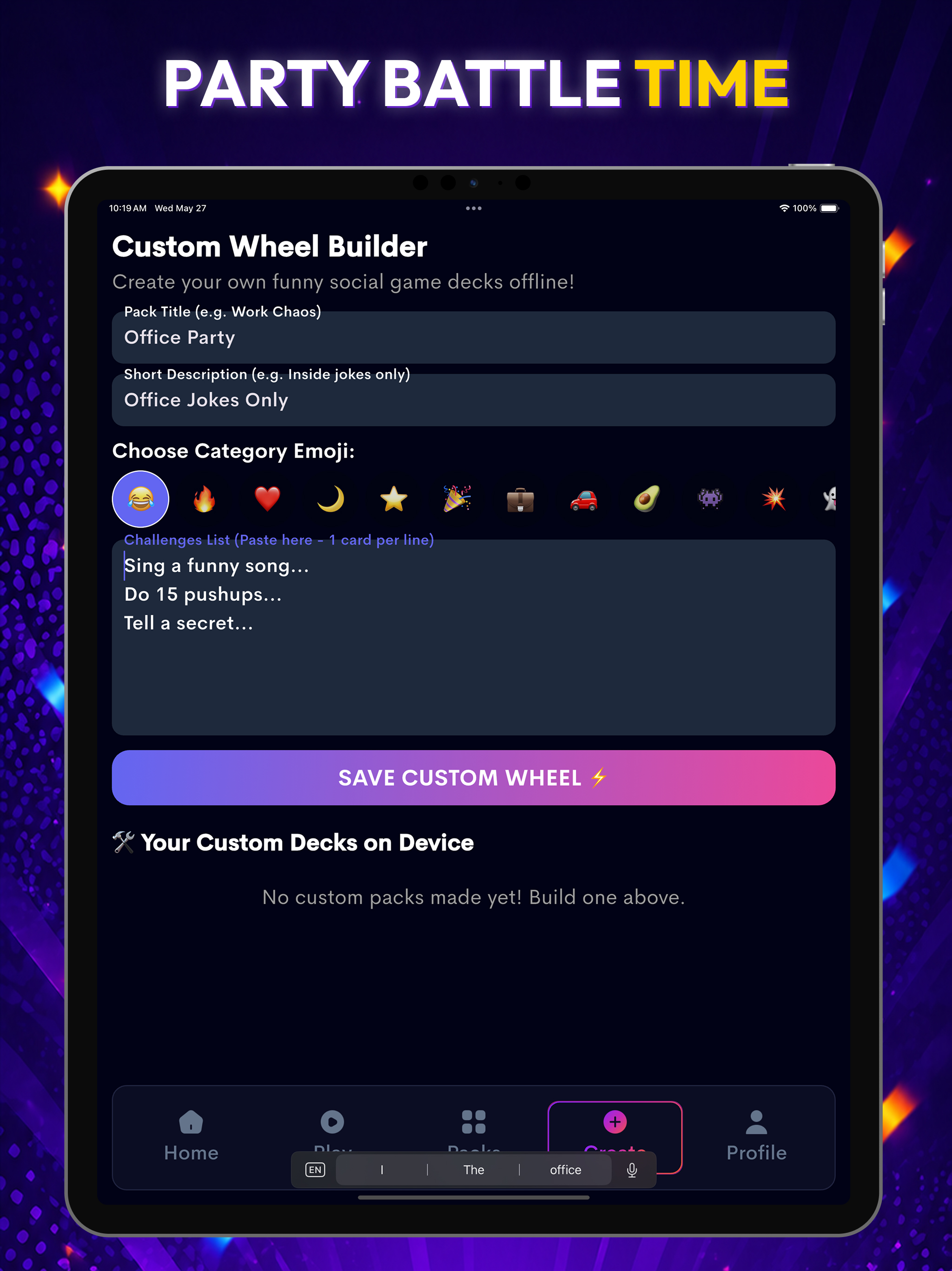 Spin Battle – Party Challenge