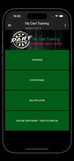 Screenshot von My Dart Training auf dem iPhone 1