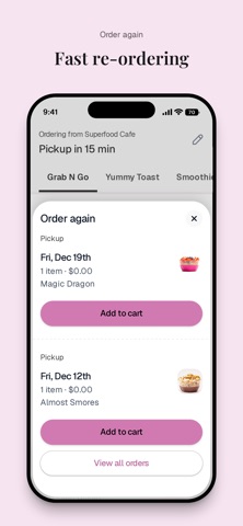 Superfood Cafe To Go iPhone screenshot