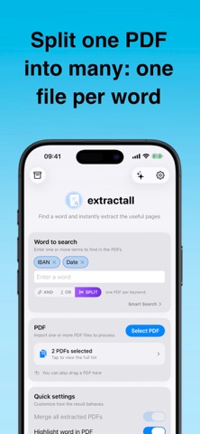 extractall: PDF page extractor Screenshot 2 of 5
