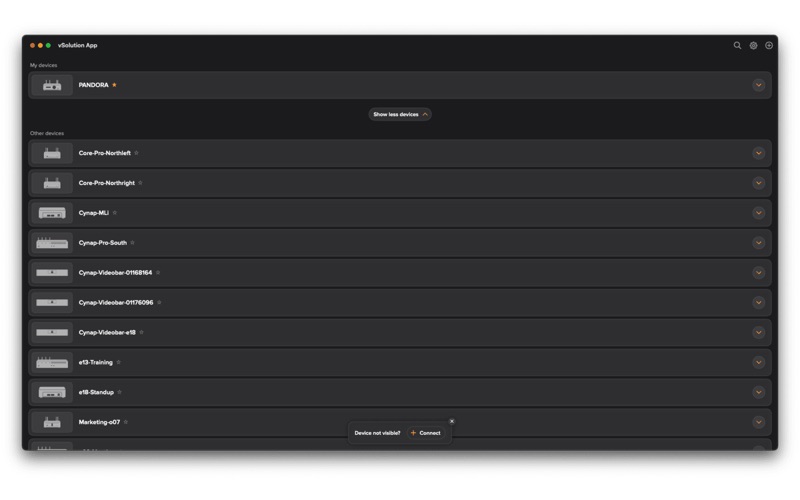 vSolution App screenshot