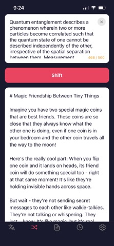 LingualShift: Language Shifter iPhone screenshot