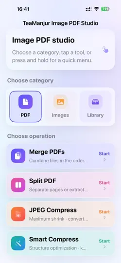 Captura de pantalla de TeaManjur Image And PDF en iPhone 1
