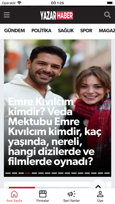 Yazar Haber Screenshot