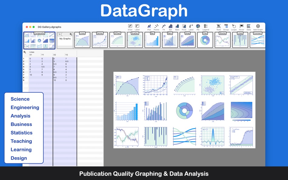#1. DataGraph (macOS) Podle: Visual Data Tools, Inc