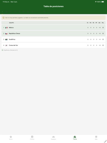 Fútbol 2026 Norteamérica iPad screenshot