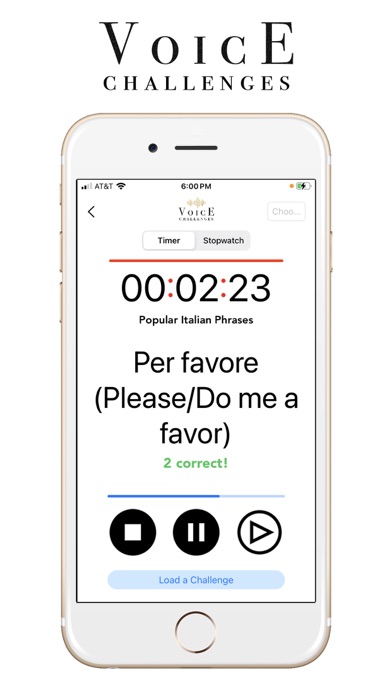 Voice Challenge Screenshot