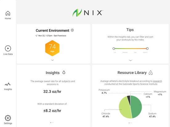 Nix Pro app screenshot