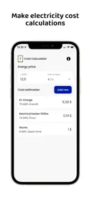 CostAware - Electricity Cost screenshot #1 for iPhone