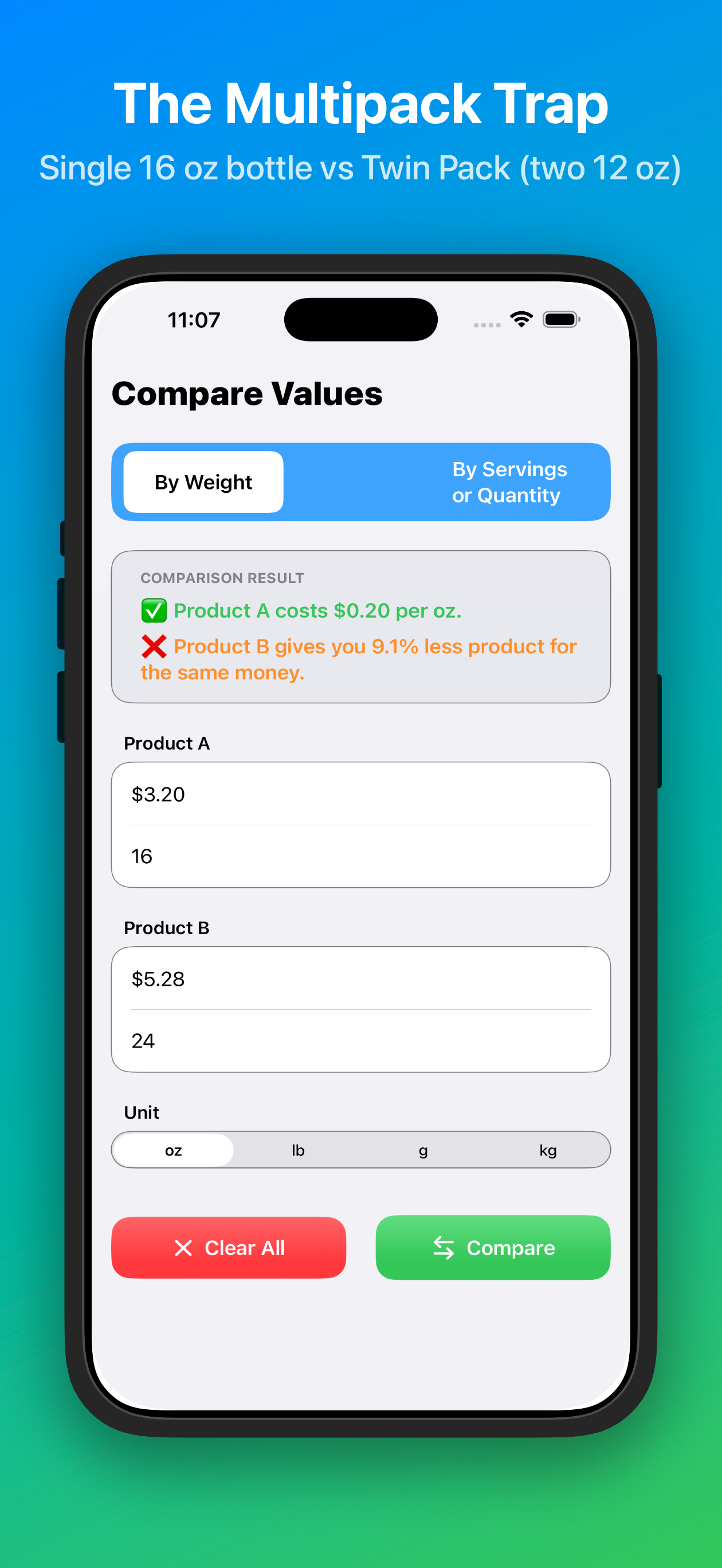 theBetterDeal:Price Calculator
