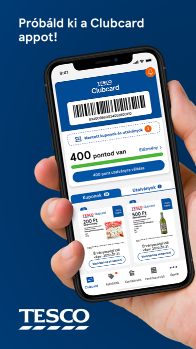 Clubcard Tesco Magyarország Screenshot