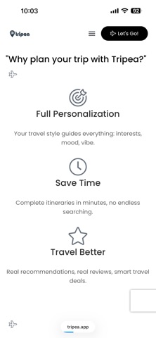 Tripea screenshot