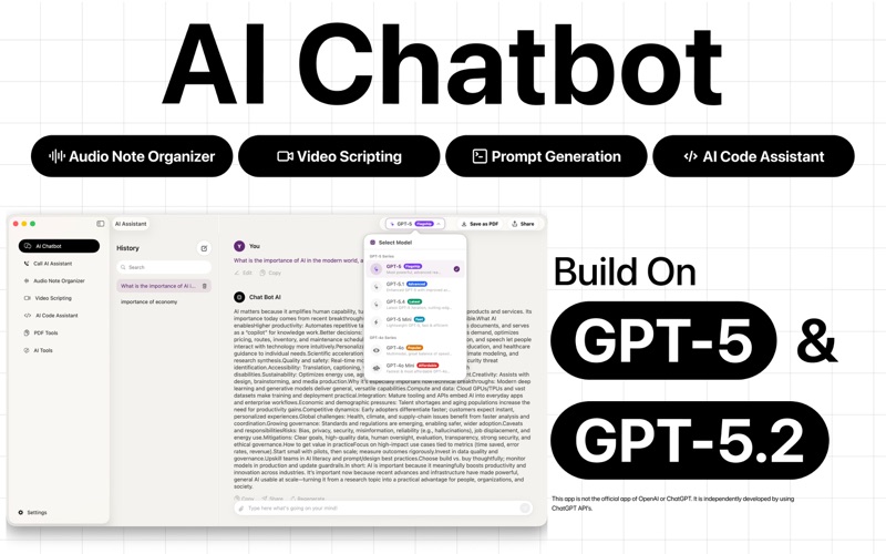 Screenshot #1 pour IA Chatbot Français