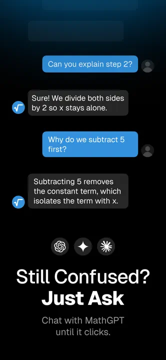 MathGPT: Screenshot 5 von 7