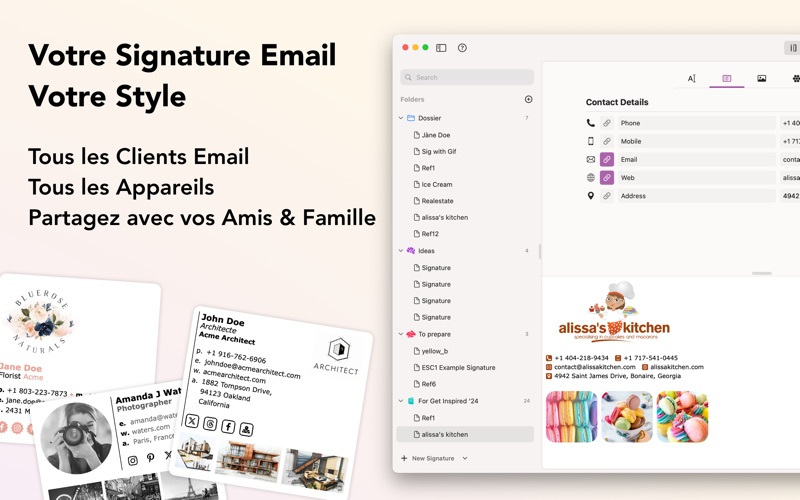 Screenshot #1 pour Email Signature Creator