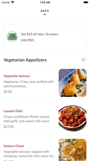 TAJ Indian Stamford screenshot 3