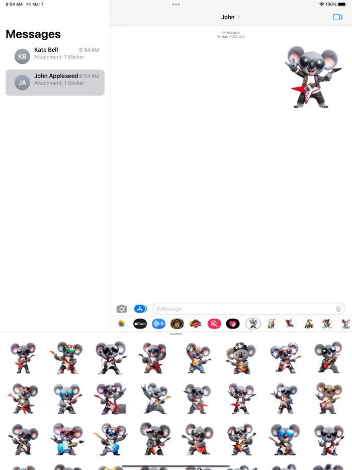 Rockstar Koala Stickers