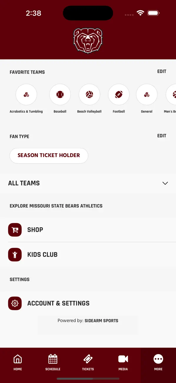 Screenshot #3 pour Missouri State Bears Athletics