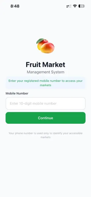 Fruit Market App screenshot 1