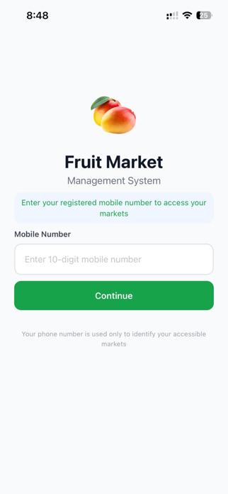 Fruit Market App Screenshot 1 of 8