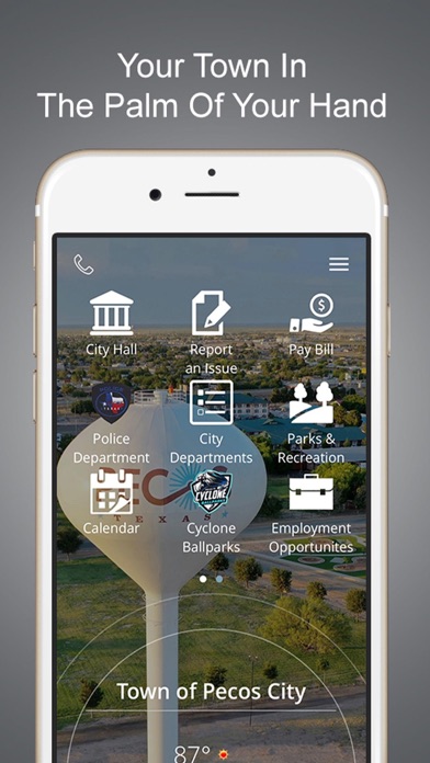 Town of Pecos City, TX Screenshot