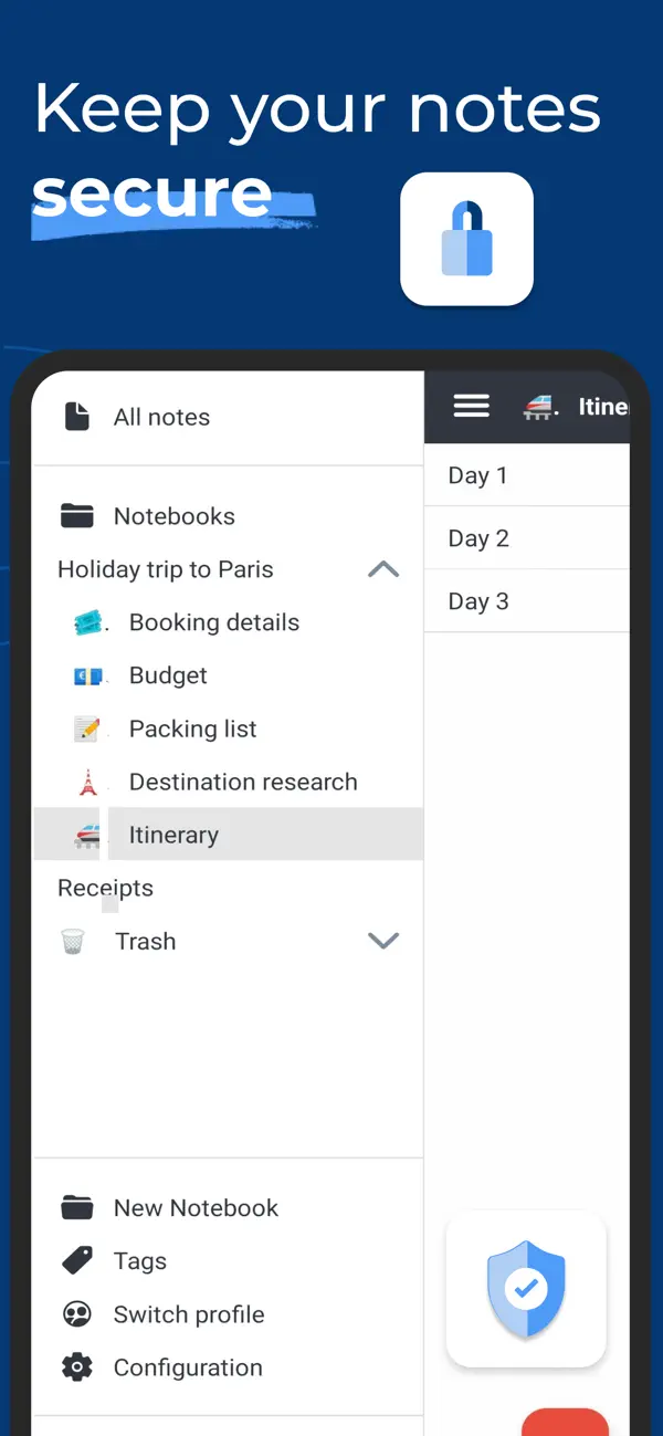 Joplin iPhone App Screenshot 1 – Produktivität